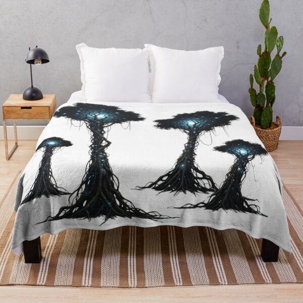 Item preview, Bioluminescent Fantasy Tree Grove | Mystical Alien Forest Art  designed and sold by Dzblack.