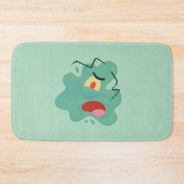 Item preview, Funny Mint Green Flat Squashed Plankton  designed and sold by Yulia Saraswati.