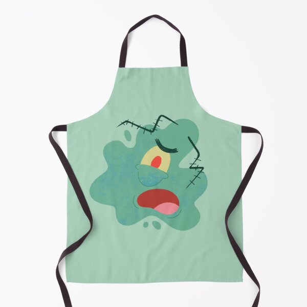 Item preview, Funny Mint Green Flat Squashed Plankton designed and sold by Yulia Saraswati.