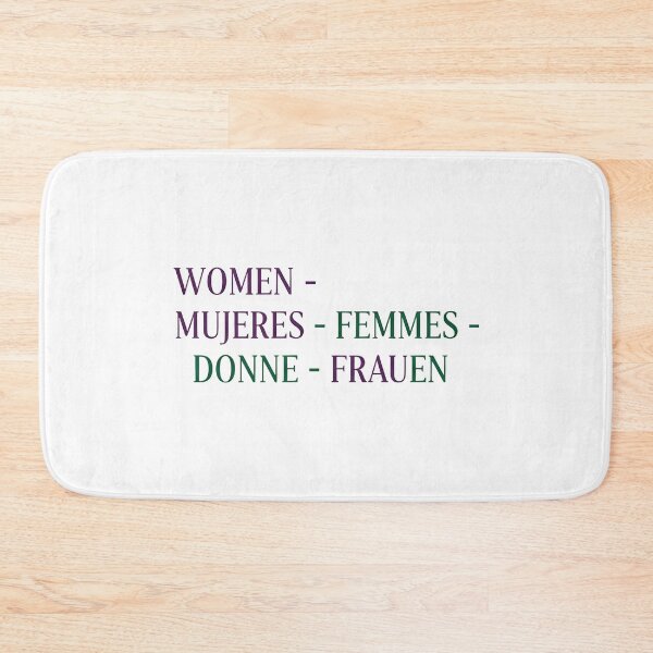 Item preview, International women day WOMEN • MUJERES • FEMMES • DONNE • FRAUEN designed and sold by Uglyandcute.