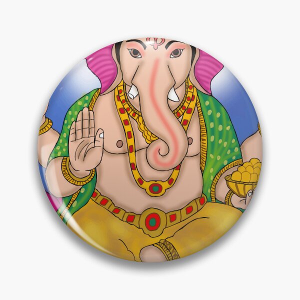 Item preview, Lord Ganesha Artwork – Divine Elephant God Spiritual Illustration designed and sold by Harshit_Digital_Arts.