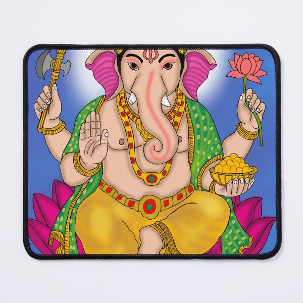 Item preview, Lord Ganesha Artwork – Divine Elephant God Spiritual Illustration designed and sold by Harshit_Digital_Arts.