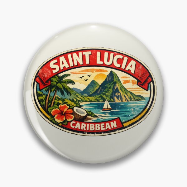 Item preview, Saint Lucia Caribbean Retro designed and sold by scicilysimonee.