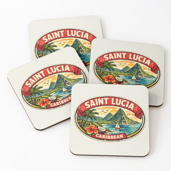 Item preview, Saint Lucia Caribbean Retro designed and sold by scicilysimonee.
