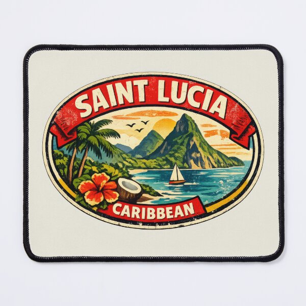 Item preview, Saint Lucia Caribbean Retro designed and sold by scicilysimonee.