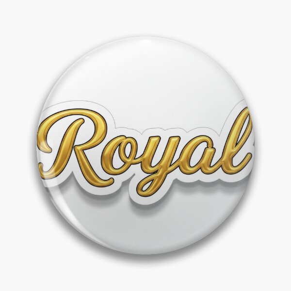 Item preview, Premium 3D Metallic Gold ROYAL Sticker - Elegant Calligraphy designed and sold by Luxureheaven.