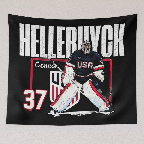 Item preview, USA Connor Hellebuyck  designed and sold by norapettiford.
