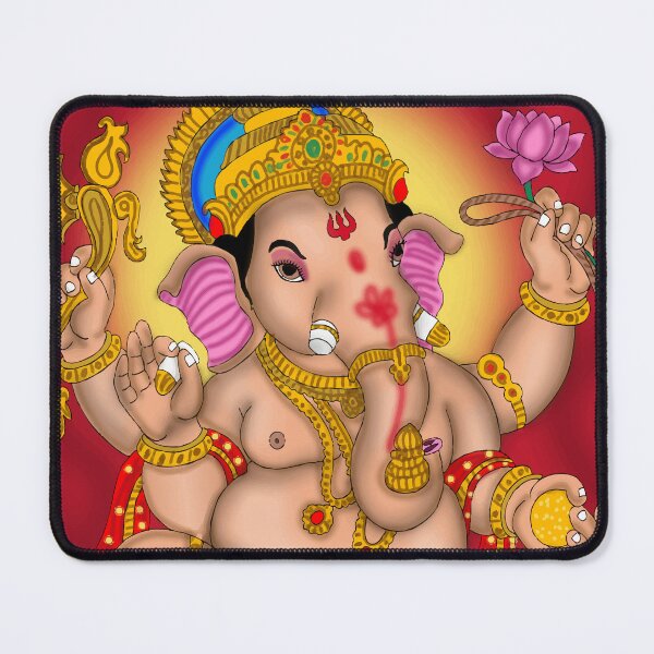 Item preview, Lord Ganesha Spiritual Artwork – Ganpati Hindu Devotional Design designed and sold by Harshit_Digital_Arts.