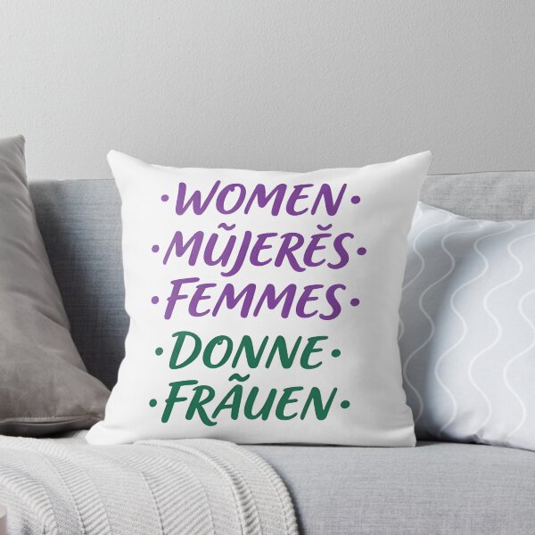 Item preview, International women day WOMEN • MUJERES • FEMMES • DONNE • FRAUEN designed and sold by Uglyandcute.
