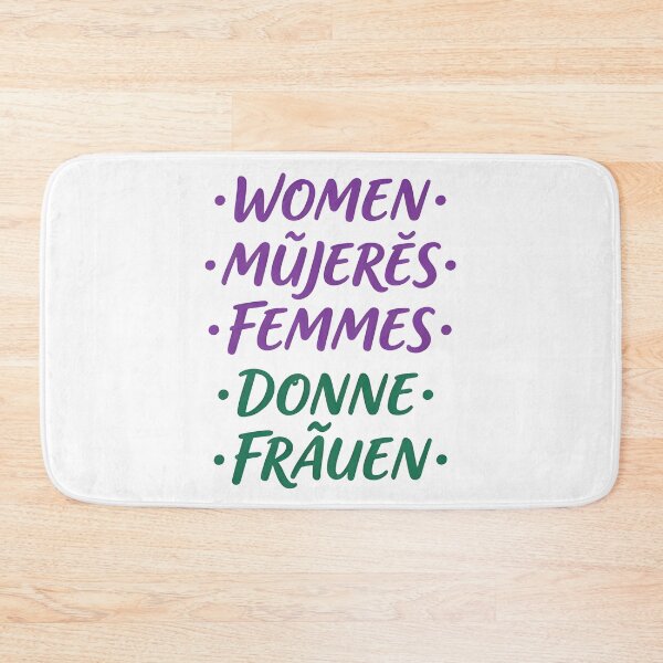 Item preview, International women day WOMEN • MUJERES • FEMMES • DONNE • FRAUEN designed and sold by Uglyandcute.