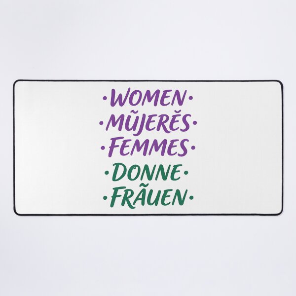 Item preview, International women day WOMEN • MUJERES • FEMMES • DONNE • FRAUEN designed and sold by Uglyandcute.