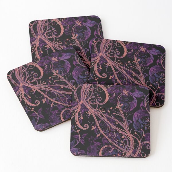 Item preview, Gothic Midnight Garden Abstract Vine Illustration designed and sold by optimusprime39.