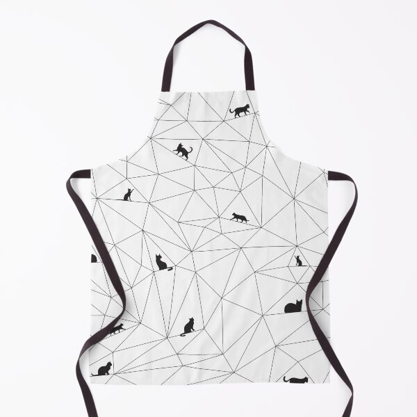 Item preview, Geometric Cat Pattern I love My Cat Monochromatic designed and sold by Monocromo Shop.
