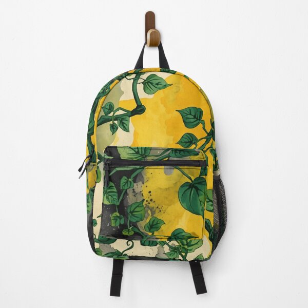 Item preview, Emerald Ivy Vines on Abstract Yellow Watercolor Splash designed and sold by optimusprime39.