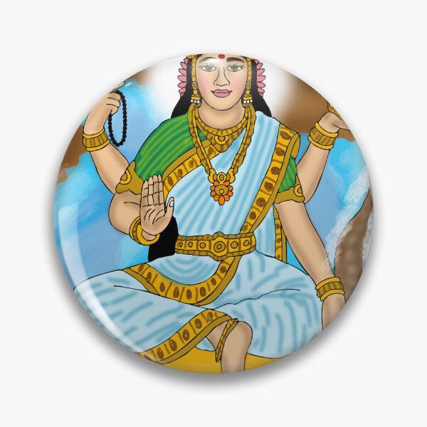 Item preview, Goddess Ganga Artwork – Sacred River Goddess Spiritual Illustration designed and sold by Harshit_Digital_Arts.