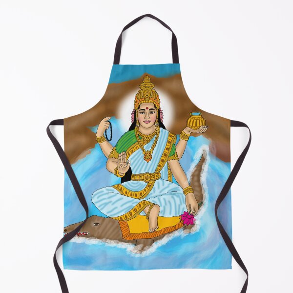 Item preview, Goddess Ganga Artwork – Sacred River Goddess Spiritual Illustration designed and sold by Harshit_Digital_Arts.