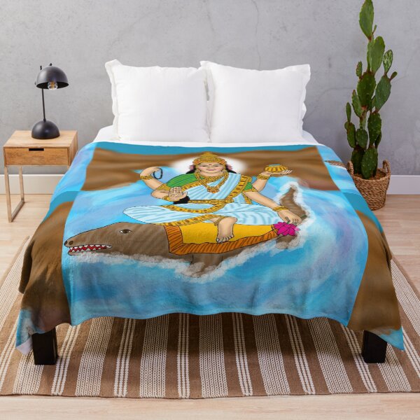 Item preview, Goddess Ganga Artwork – Sacred River Goddess Spiritual Illustration designed and sold by Harshit_Digital_Arts.