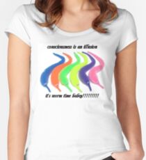 Der Tod ist unvermeidlich! Tailliertes Rundhals-Shirt