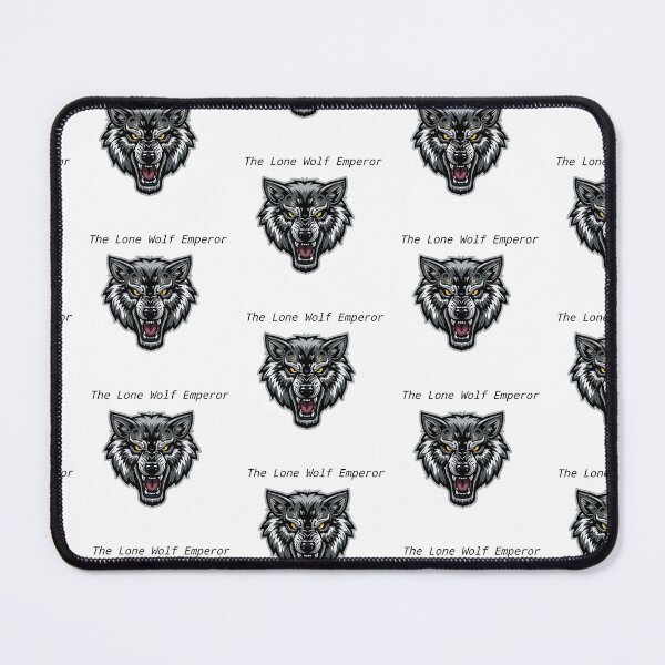 Item preview, The Lone Wolf Emperor - Fierce Gamer Mascot & Alpha Aesthetic designed and sold by YoThinIT.