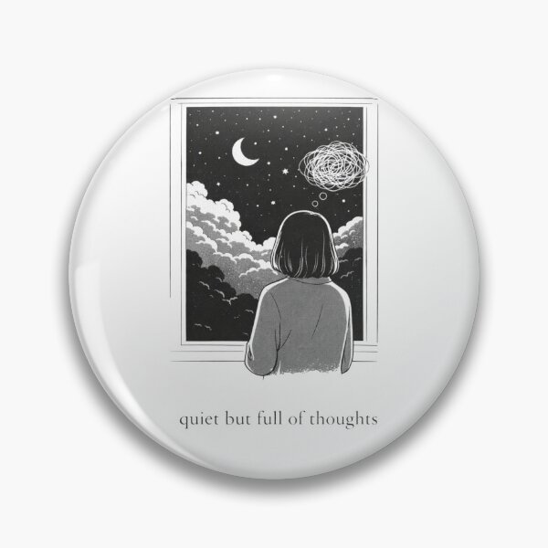 Item preview, Quiet but Full of Thoughts designed and sold by ByKubraArt.