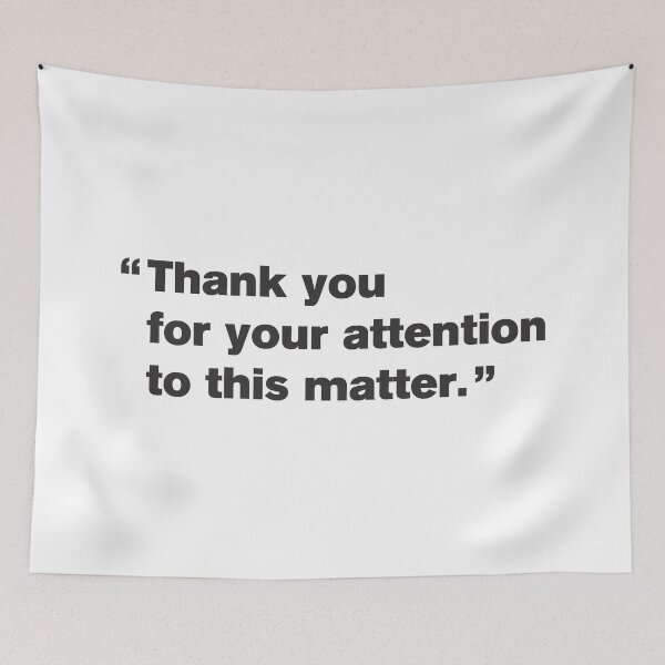 Item preview, Thank you for your attention to this matter designed and sold by Vector-Artist.