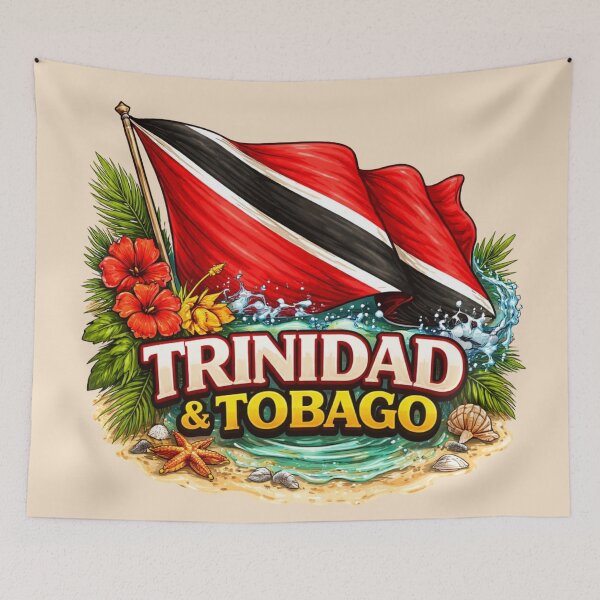 Item preview, Trinidad and Tobago Flag - Caribbean Pride designed and sold by Myra365Art.