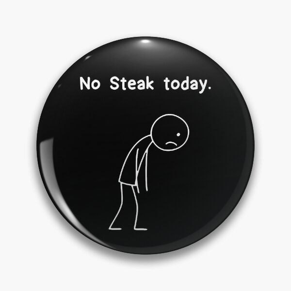 Item preview, Funny Stickman No Steak Today Stick Figure Boys Girls Kids designed and sold by rafaeltto.