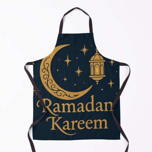 Item preview, Ramadan Kareem Crescent Moon & Lantern — Elegant Gold on Navy designed and sold by XyoticStudios.