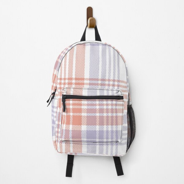 Item preview, Peach and Lavender Soft Tartan Seamless Pattern designed and sold by PowerAntShop.