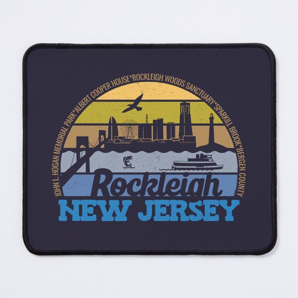Item preview, Rockleigh New Jersey Sunset Retro Vintage Local Pride Logo designed and sold by CRHPOD20.