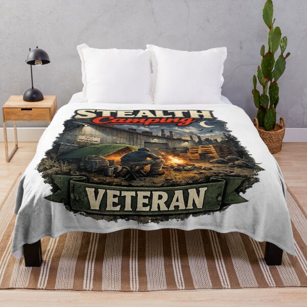 Item preview, Stealth Camping Veteran – Urban Survival Camping Graphic designed and sold by GarnerSupplyCo.