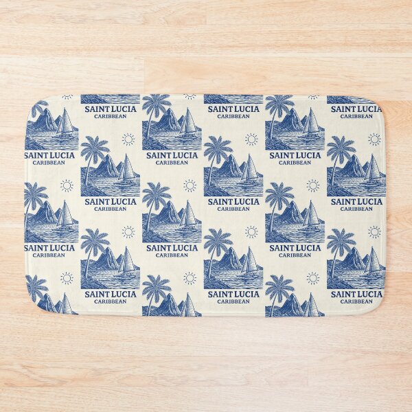 Item preview, Saint Lucia Caribbean Minimal designed and sold by scicilysimonee.