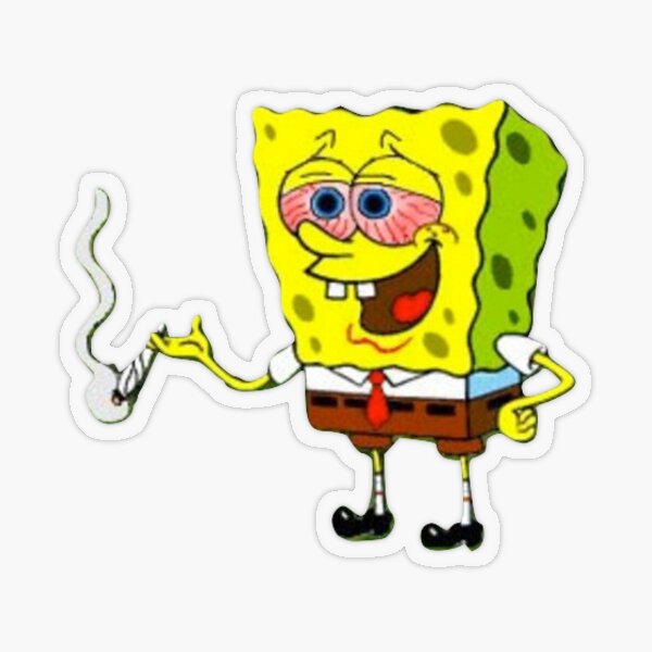 "Fried Spongebob" Sticker by lukecoop Redbubble