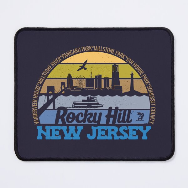 Item preview, Rocky Hill New Jersey Sunset Retro Vintage Local Pride Logo designed and sold by CRHPOD20.
