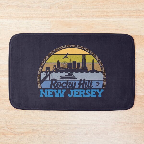 Item preview, Rocky Hill New Jersey Sunset Retro Vintage Local Pride Logo designed and sold by CRHPOD20.
