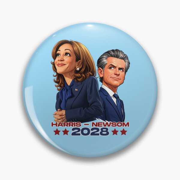 Item preview, Harris Newsom 2028 Graphic – Presidential Campaign Style Political Design designed and sold by SimplyJasper.