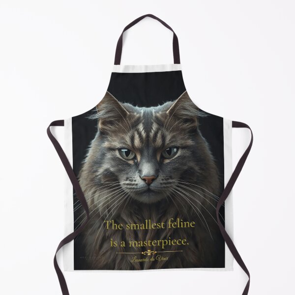 Item preview, The Smallest Feline is a Masterpiece - Cat Quote Art designed and sold by Falconwolf.