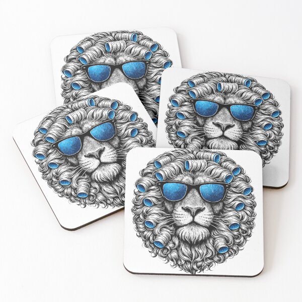 Item preview, Cool Lion with Curlers designed and sold by LuluLeb.