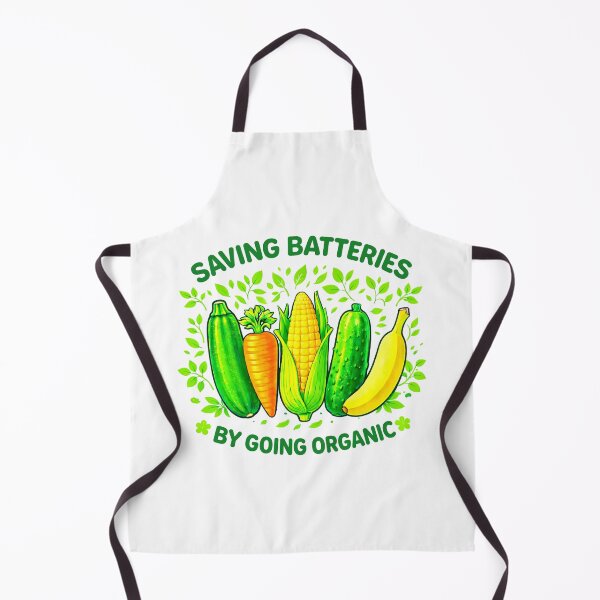 Item preview, Saving Batteries by Going Organic Shirt – Funny Naughty Vegan Vegetable Pun Eco Friendly Tee designed and sold by Forged in the Warp.