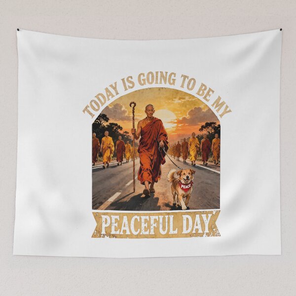 Item preview, Today is Going to Be My Peaceful Day  Walk for Peace  designed and sold by CriseldaBruning.