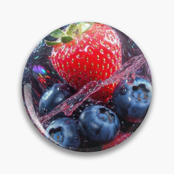 Item preview, Exploding Mixed Berries Splash Art designed and sold by PixelVibe782.