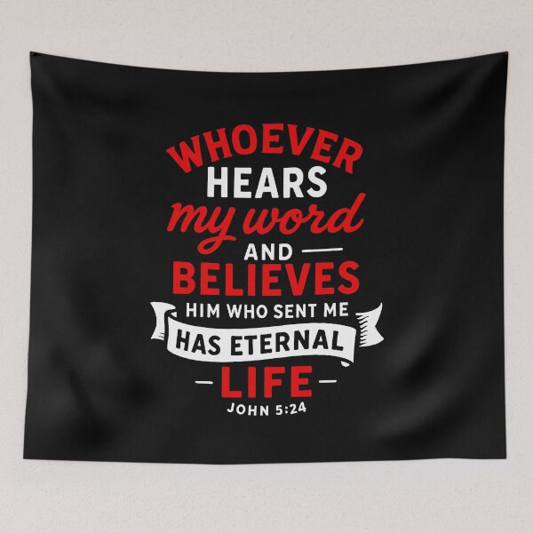 Item preview, John 5:24 Eternal Life designed and sold by plushism.