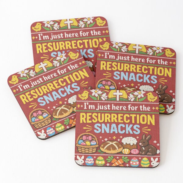 Item preview, Funny saying for Easter snacks in a knitted pattern style designed and sold by Mauswohn.