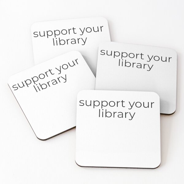 Item preview, Support Your Library - advocate design designed and sold by BoldTypeGoods.