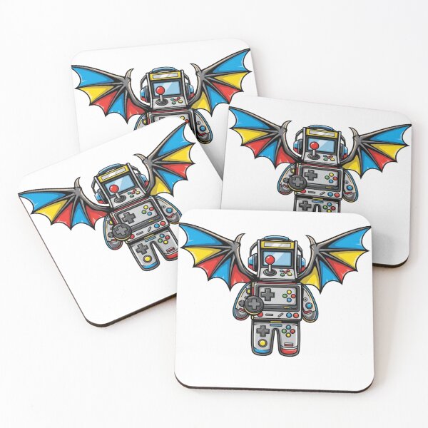 Item preview,  Winged Arcade Machine Gamer Mascot | Retro Gaming Art designed and sold by Dzblack.