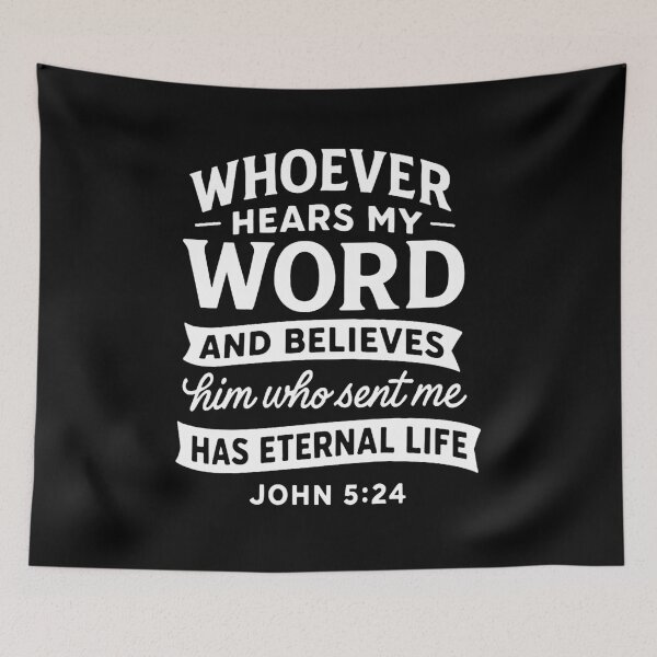 Item preview, John 5:24 Eternal Life designed and sold by plushism.