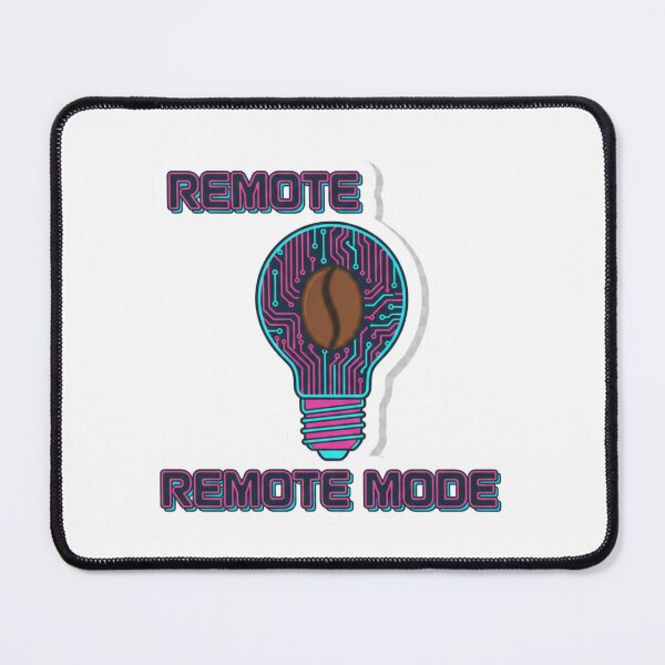 Item preview, Remote Mode Coffee Tech Sticker Funny Remote Work Digital Nomad Design designed and sold by ZYNORAworld.