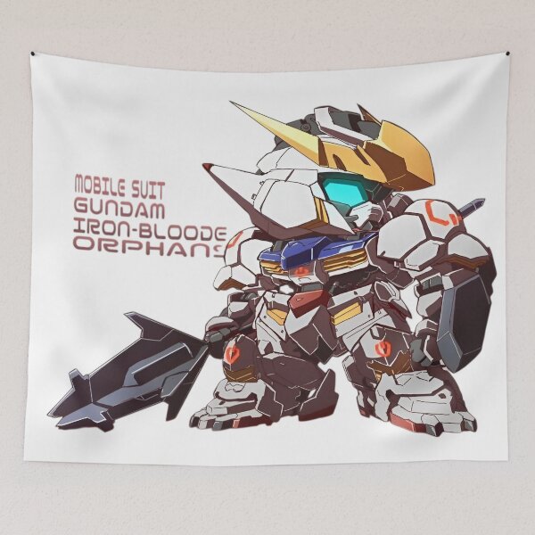 Item preview, Chibi Mecha Warrior – Iron Blood Inspired Super Deformed Robot Art designed and sold by Dyan4.
