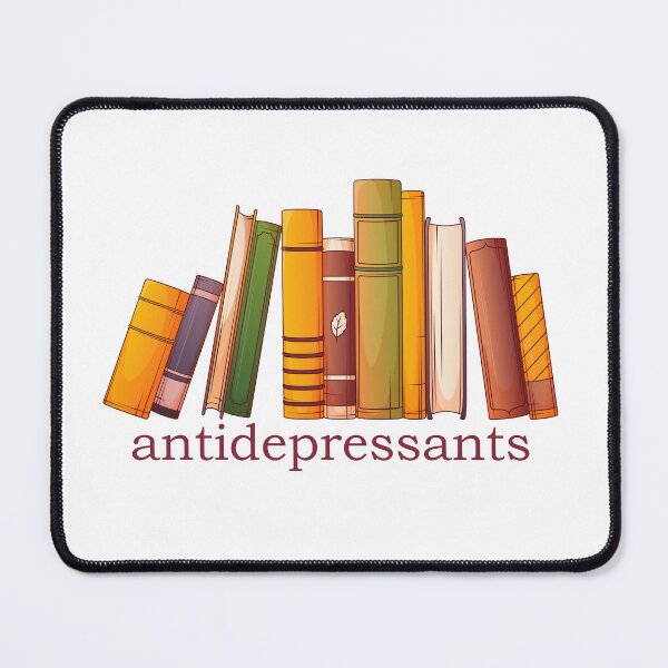 Item preview, Books Are My Antidepressants Illustration designed and sold by ColorloomArt.