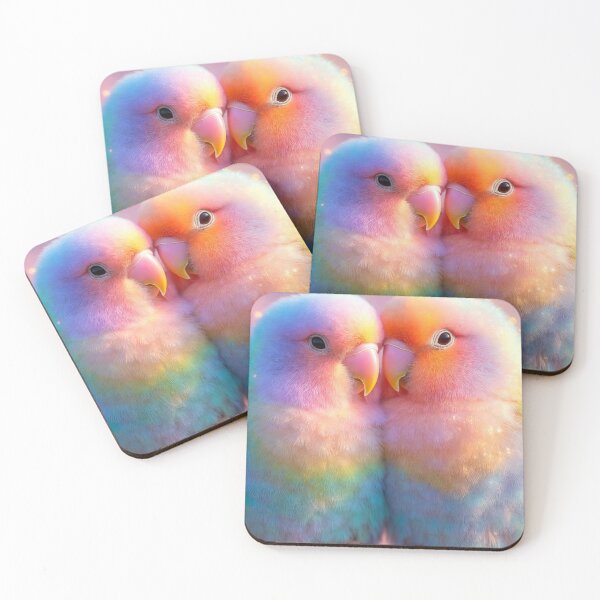 Item preview, Pastel Lovebirds Romance designed and sold by PixelVibe782.